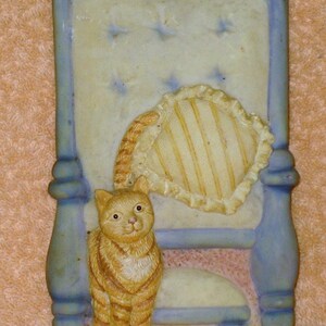 Vintage  cat wall plaque