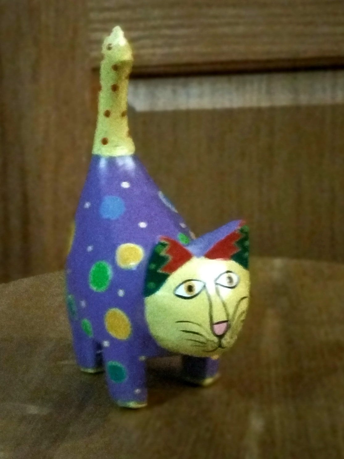 Vintage Paper Mache Cat Figure Etsy