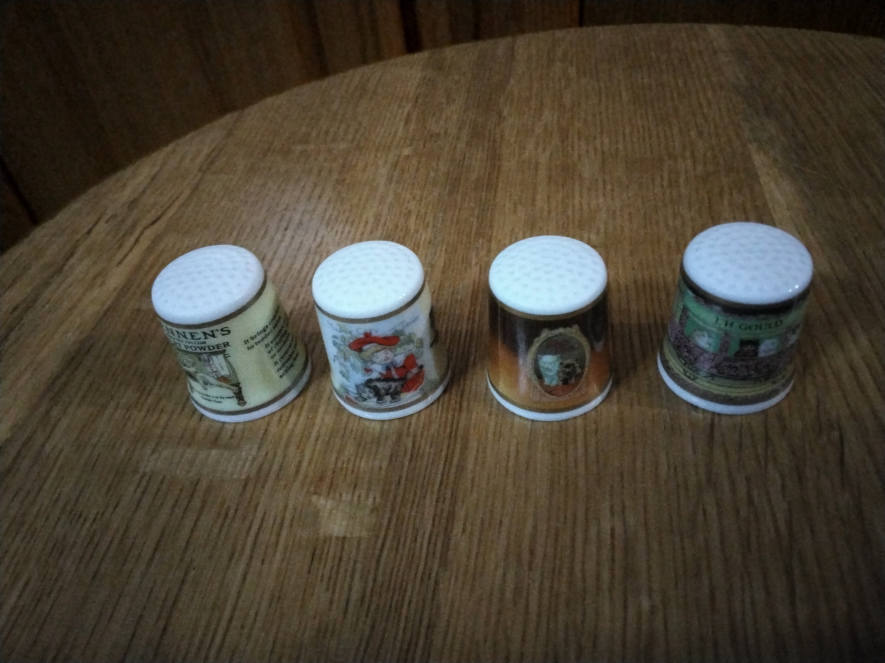 Vintage cat thimbles #4