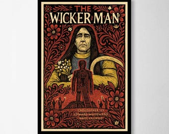 The Wicker Man Alternative Movie Poster // Folk Horror Art Print // Film Wall Poster // Home Decor // Office Art