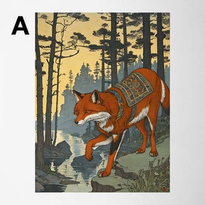 Choice of Fox Wall Art Poster // Nature Print // Animal Home Decor