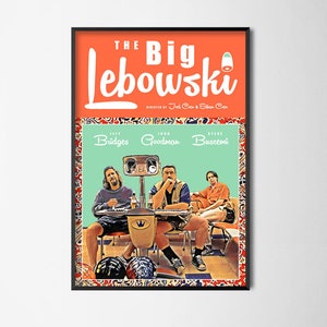 The Big Lebowski - Pôster de filme alternativo // Pôster de arte de parede // Decoração de casa // Arte de escritório