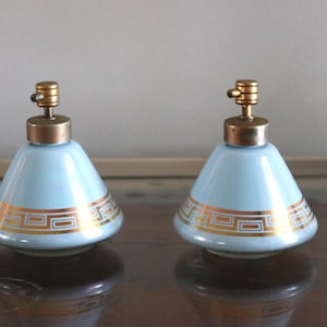 Gorgeous Glass Vintage Perfume Bottles 2-Piece Set, Midcentury Vanity Pieces