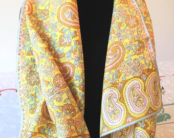 Vintage Scarf by Vera Neumann, Pure Silk, Handrolled, Made