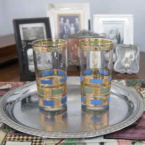 Culver Empress Midcentury Barware 2-Piece Set, Culver Glassware Collectable