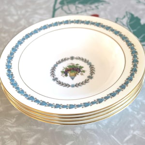 Wedgwood Appledore Soup Dessert Bowls 4-Piece Set, Two Sets Available