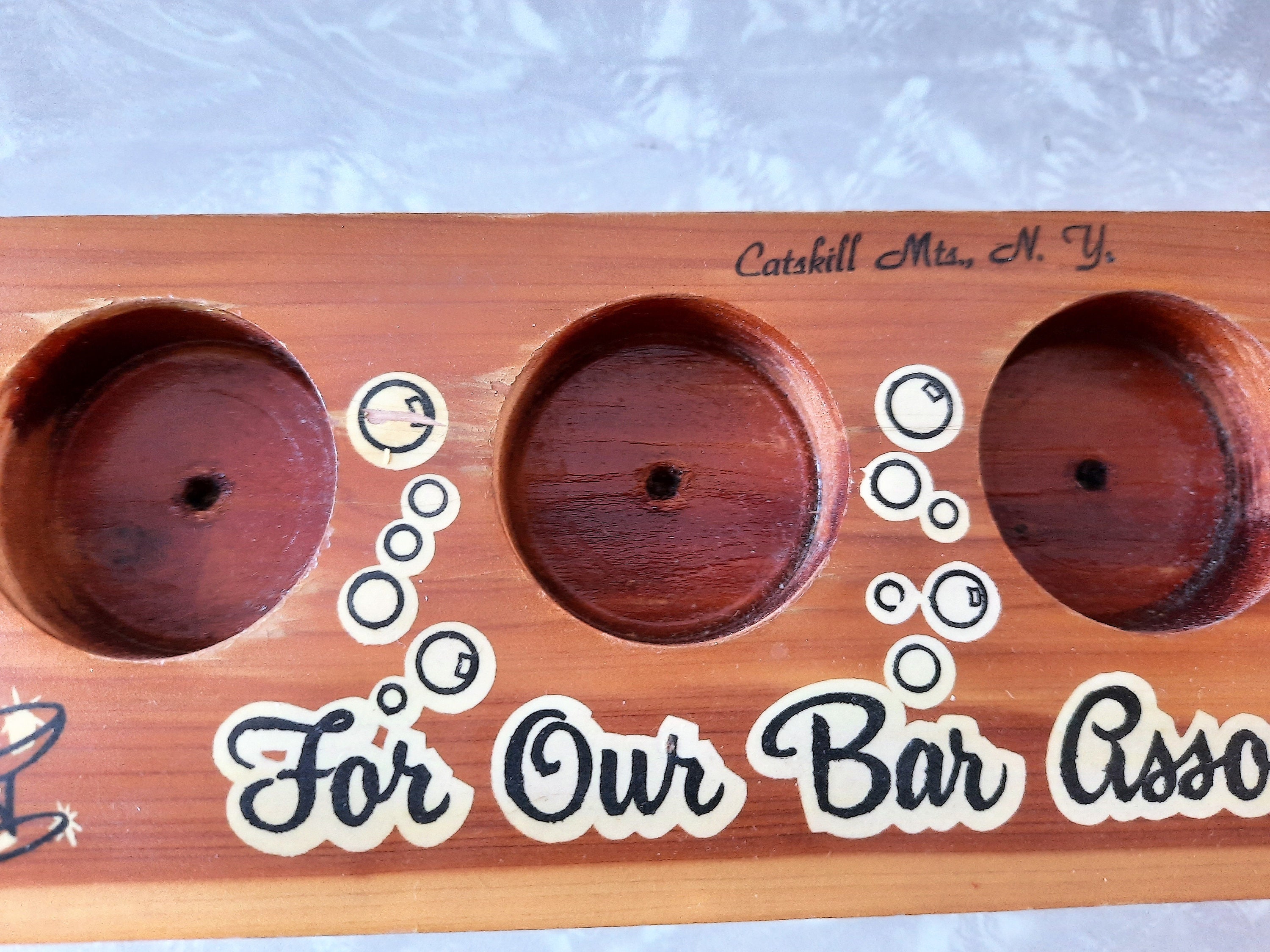 Cool Shot Glass Holder with 4 Etched Shot Glasses For Our Bar Etsy