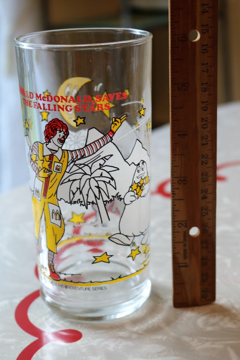 Mcdonalds Collector Glasses Mcdonald's Adventure Series Etsy