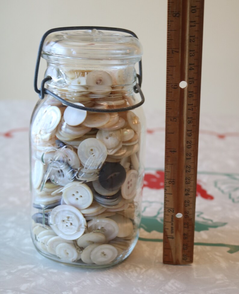 Fab Large and Medium Vintage Shell Buttons for Sewing and Projects in