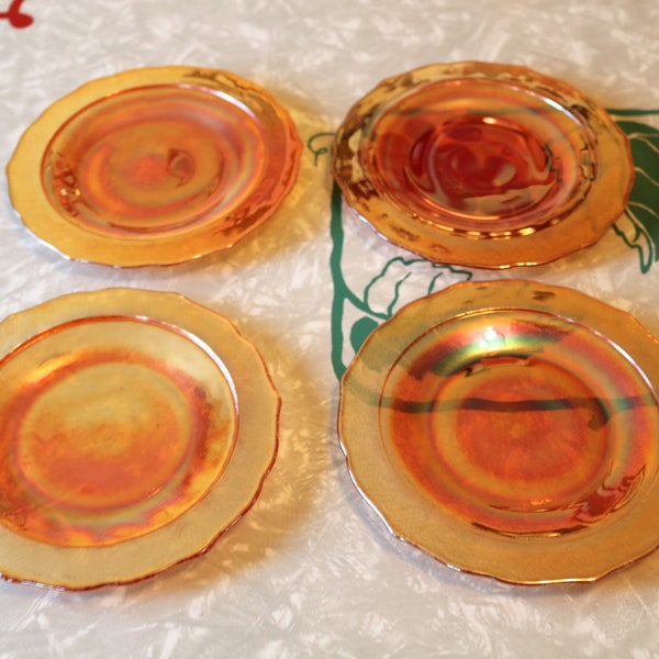 Carnival Glass Plate Etsy