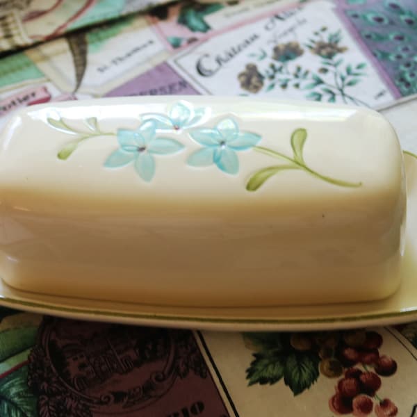 Fab Daisy Franciscan Vintage Butter Dish 2-Piece Set, Franciscan Earthenware Gladding McBean