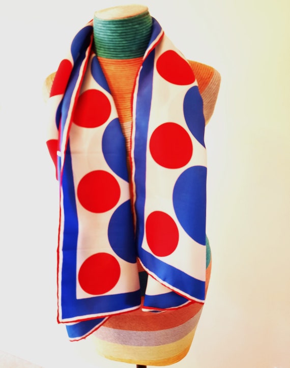 Vintage Vera Fab Circle Scarf, Mod Fashion Accesso