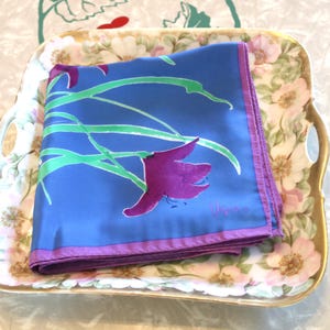 Beautiful Floral Vera Neumann Scarf, Flower Filled Vera Fashion Accesssory