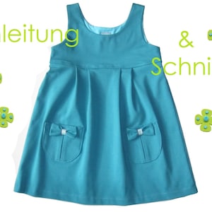 Schnitt Anleitung Trägerkleid für Gr. 74-122 Bild 1