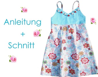 Schnitt + Anleitung Kleid Nele Gr.80-134