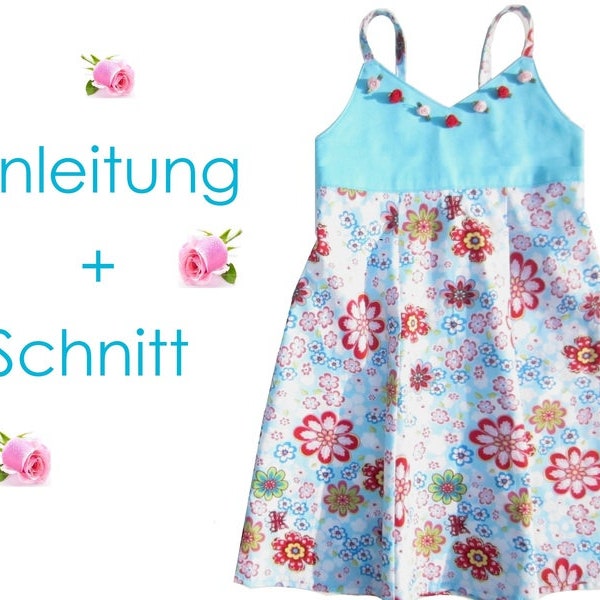 Schnitt + Anleitung Kleid Nele Gr.80-134