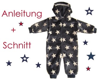 Schnitt + Anleitung Overall für Minis Gr.56-116