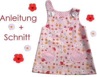 Schnitt + Anleitung Hänge-Kleid für Kleinkinder