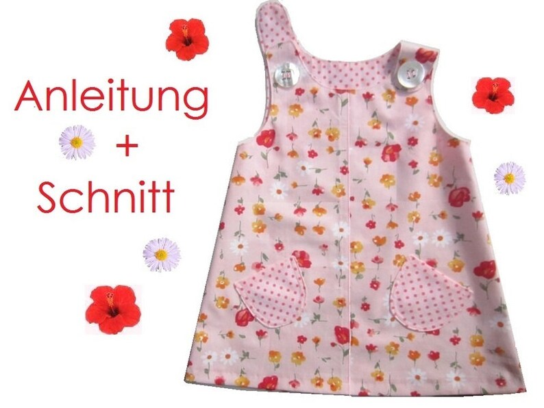 Schnitt Anleitung Hänge-Kleid für Kleinkinder Bild 1