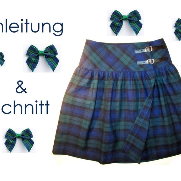 Schnitt + Anleitung Damen Wickelrock mit Taschen Gr.34-48