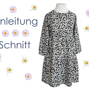 Schnittmuster + Anleitung Stufenkleid Gr. 74-146