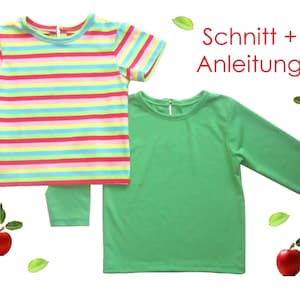 Schnitt Anleitung Baby Kleinkinder T-Shirt Gr. 56-92 Bild 1