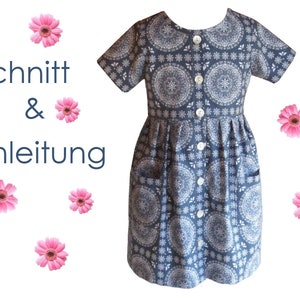 Schnitt + Nähanleitung Kleid Mia Gr. 68 bis 140