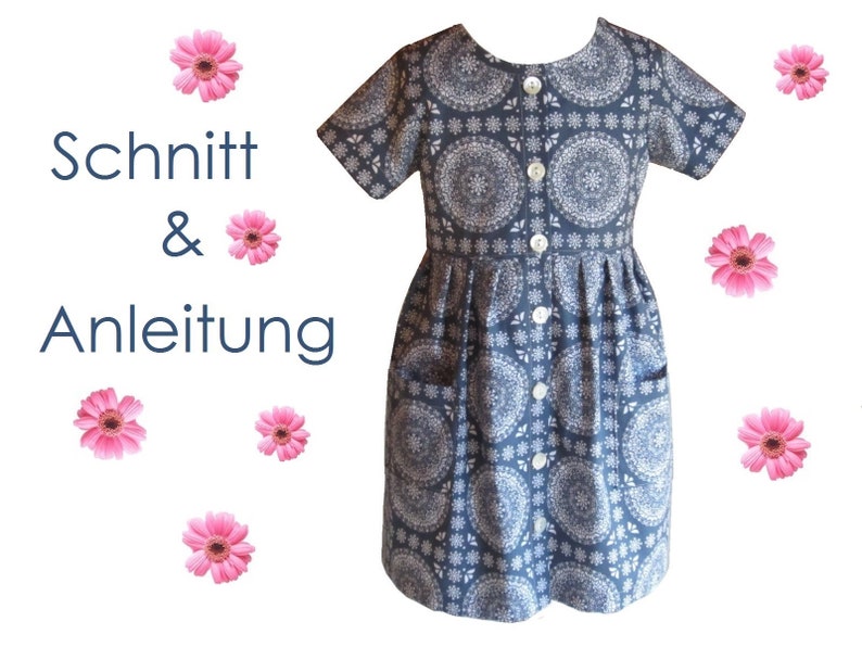 Schnitt Nähanleitung Kleid Mia Gr. 68 bis 140 imagem 1