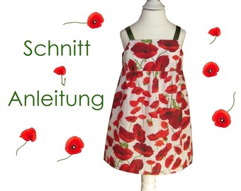 Schnitt + Anleitung Sommerkleid Gr.68-128