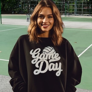 Game Day Volleyball Crewneck Sweatshirt, Volleyball Mom Shirt, Game Day Sweatshirt, Volleyball Sweatshirt, Game Day Shirt, Volleyball Gifts