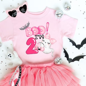 Toddler Halloween Shirt, Boo Im Two Shirt, Toddler Girl Halloween Shirt, 2 Year Old Girl Gift, Halloween Birthday Shirt, Two Year Old Tee