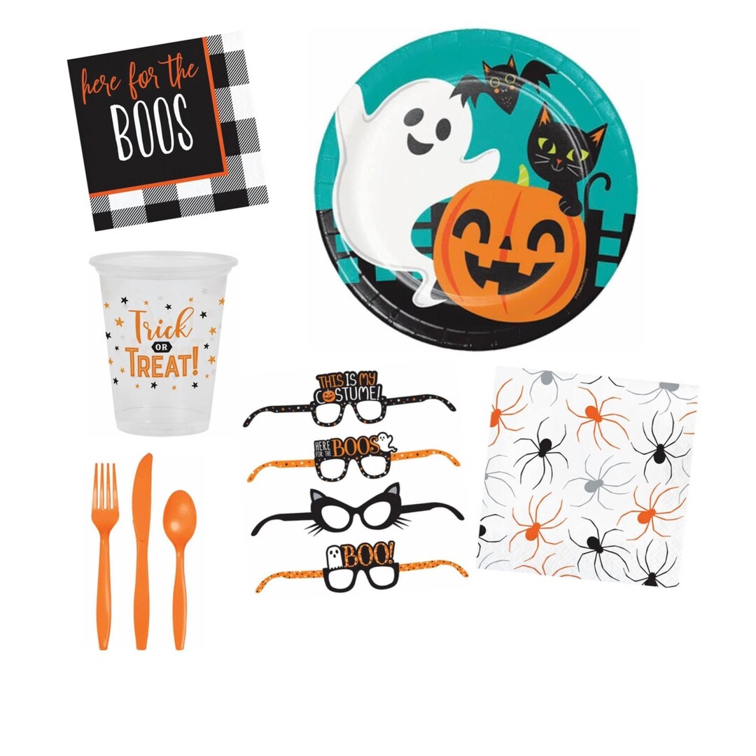 Halloween Tableware Set Halloween Party Box Halloween Party Etsy