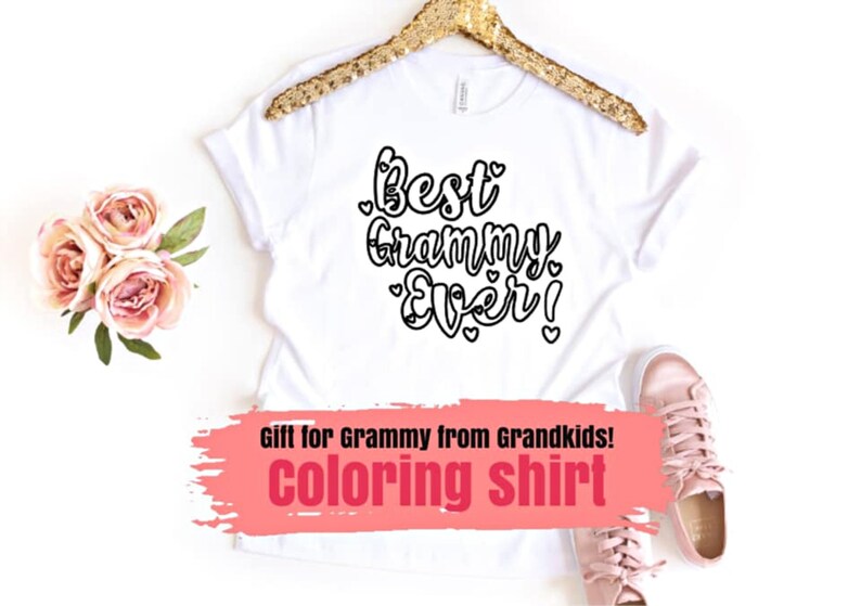 Download Best Grammy Ever Coloring Shirts for Kids Grammy Gifts | Etsy