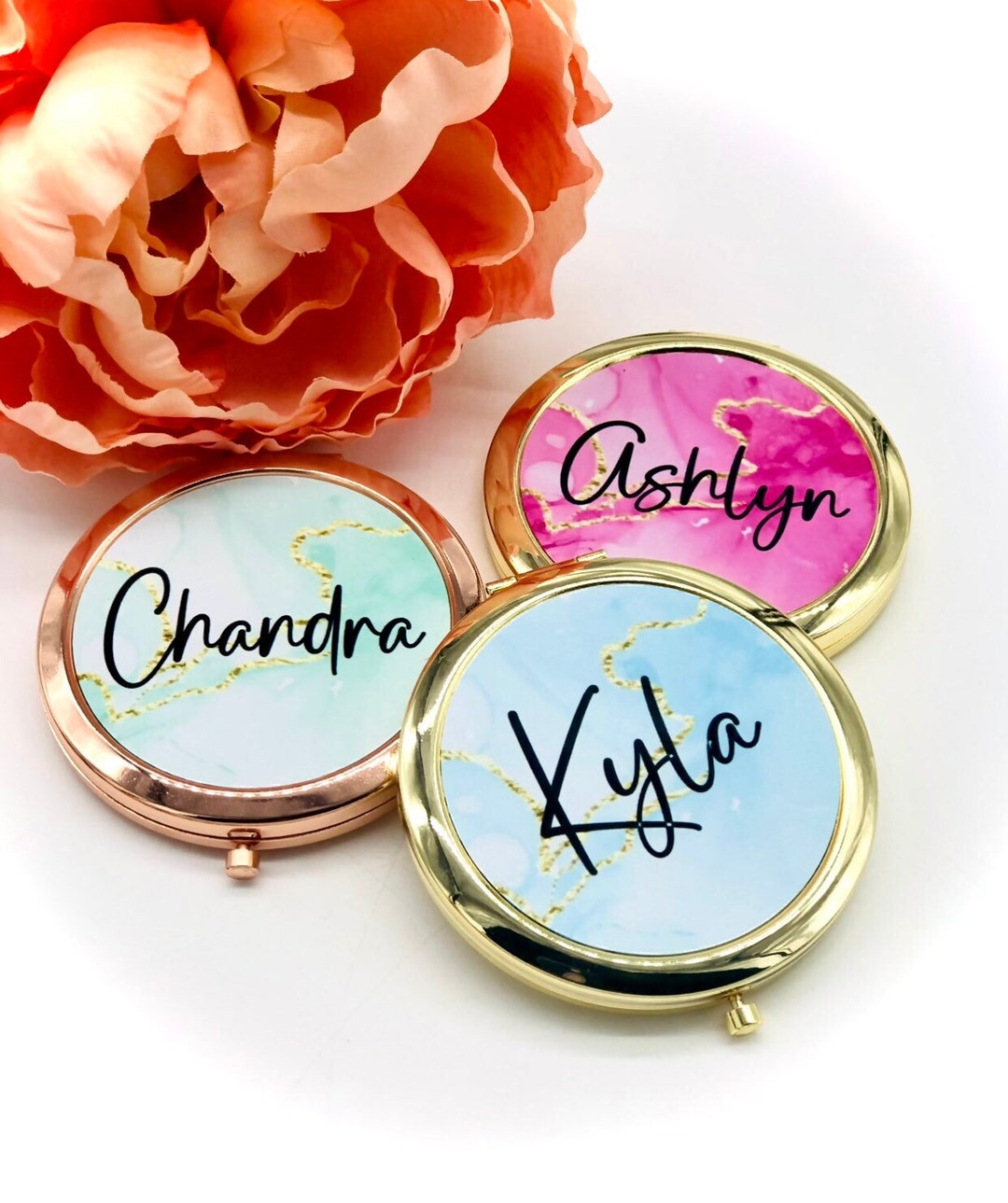 Compact Mirror, Hand Held Mirror, Mothers Day Gift From Daughter, Step