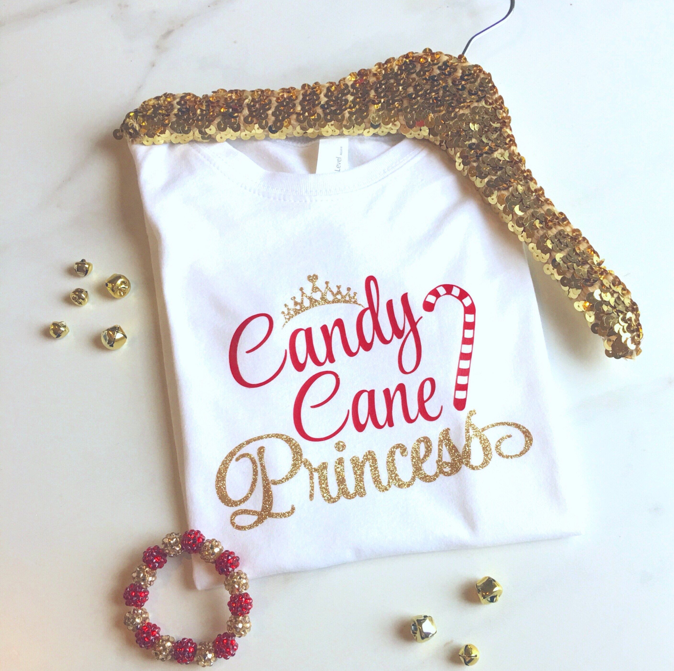 Christmas Shirt Girl Princess Shirt Candy Cane Shirt Etsy