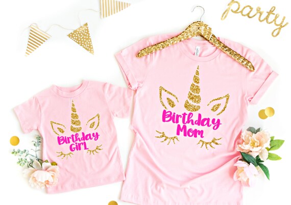 Mommy Of The Birthday Girl Shirt, Unicorn Birthday Outfit Mommy Of The Birthday Girl Shirt, Unicorn Birthday Outfit