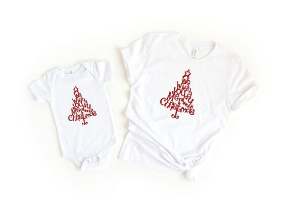mum and baby matching christmas outfits