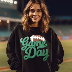Game Day Football Crewneck Sweatshirt, Game Day Sweatshirt, Football Sweatshirt, Game Day Shirt, Football Shirt, Football Gifts,