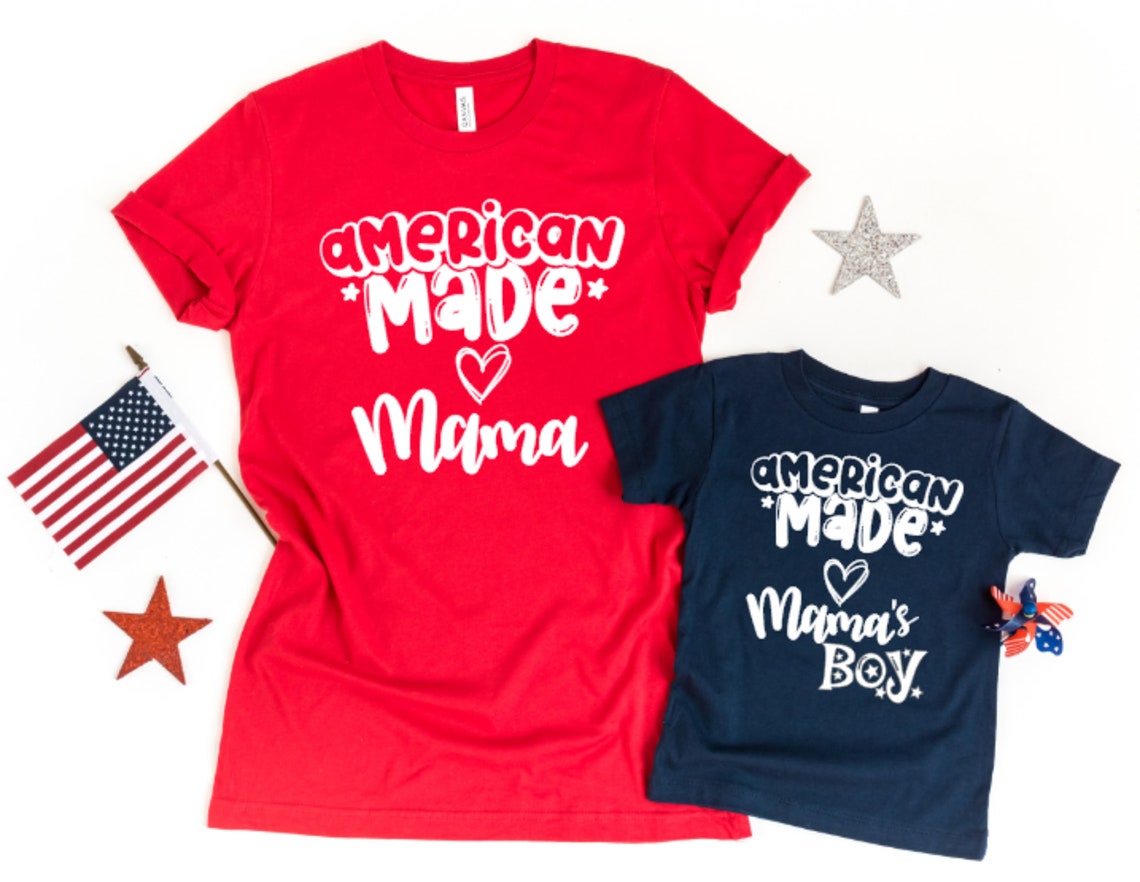 mother and son 4th of july shirts