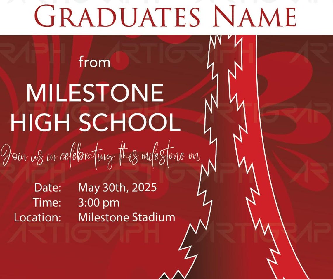 Native Program Invitation Native American Graduation Invitation: Tribal Design (digital Download ...