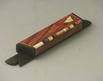 Holz Mezuzah Koffer (EC7) - Premium handgefertigte Jejuda | E.Cohen Designs