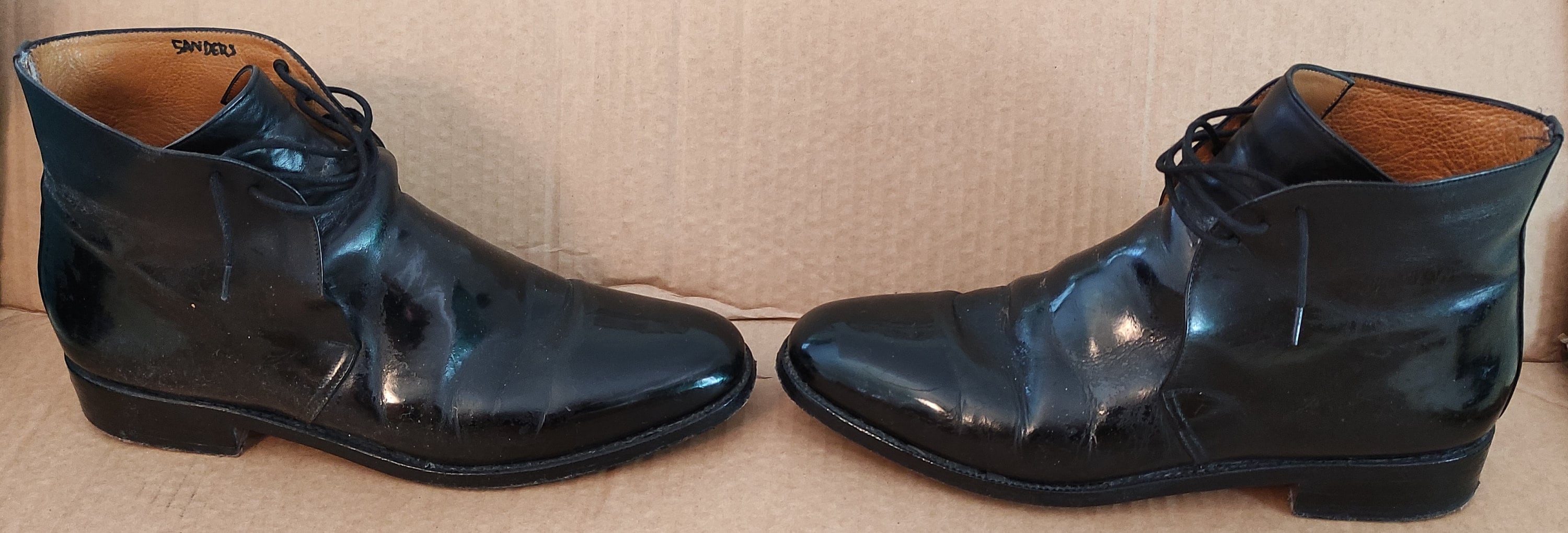 British Army Bulled black leather George Boots-with leather | Etsy