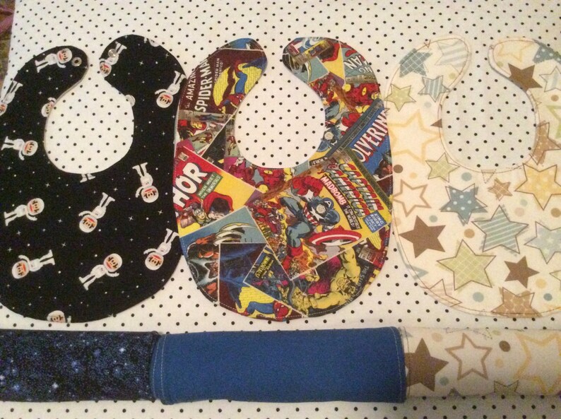 Boy Bibs and Burp Cloth Set Etsy