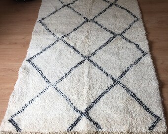 Fussboden Teppiche Haus Wohnen Small Beni Ourain Wool Rug
