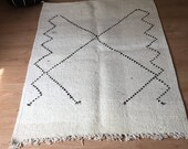 Kilim rug Berber Rug Atlas Rug Bohemian rug handmade berber kilim Moroccan Rug 110 X 150 CM 3.60 X 4.92 ft Kilim 003