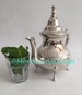 Moroccan Elegant handcrafted Alpaca Silver Qudsi Teapot from Fez /Moroccan Teapot /Authentic Silver teapot / Handmade Teapot 