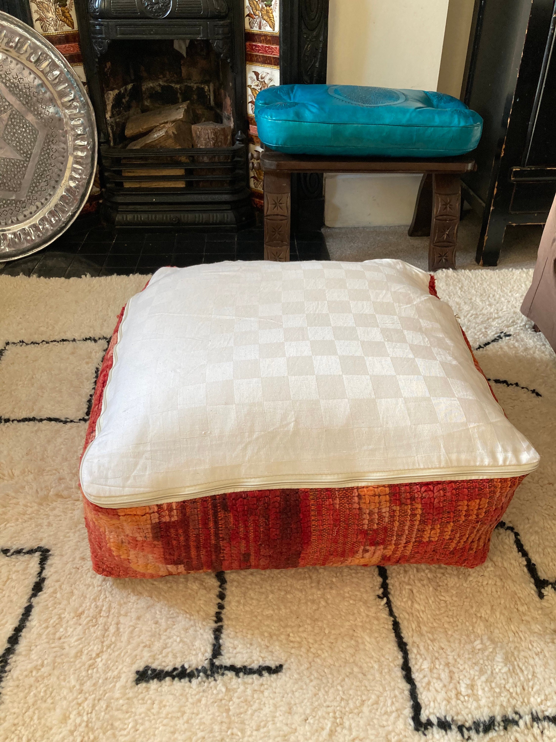 Boujaad Piso Cojín / Almohada de suelo / Funda de almohada de | Etsy