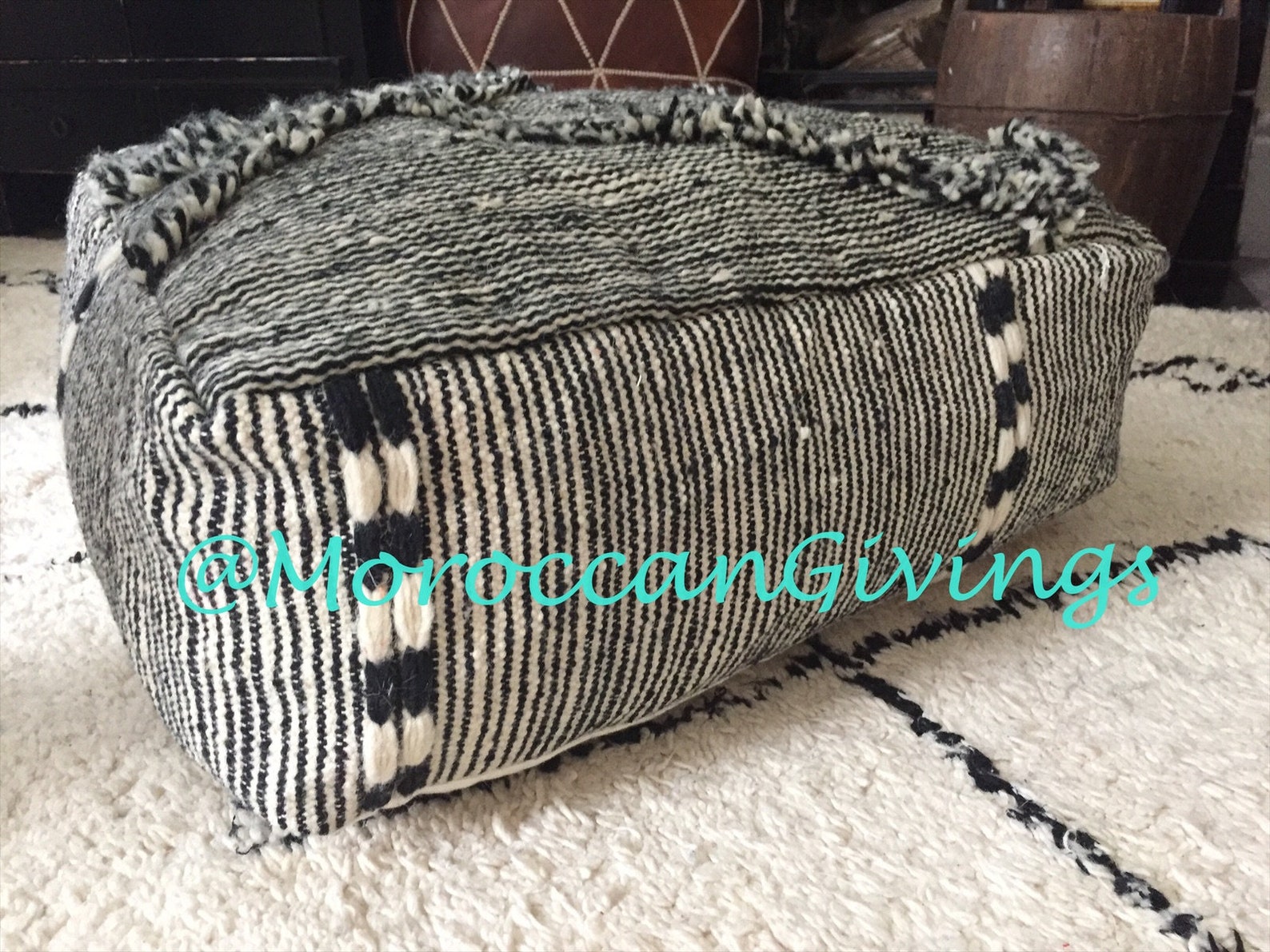 Cojín de piso Cubierta XL / Cojín de suelo marroquí hecho de | Etsy