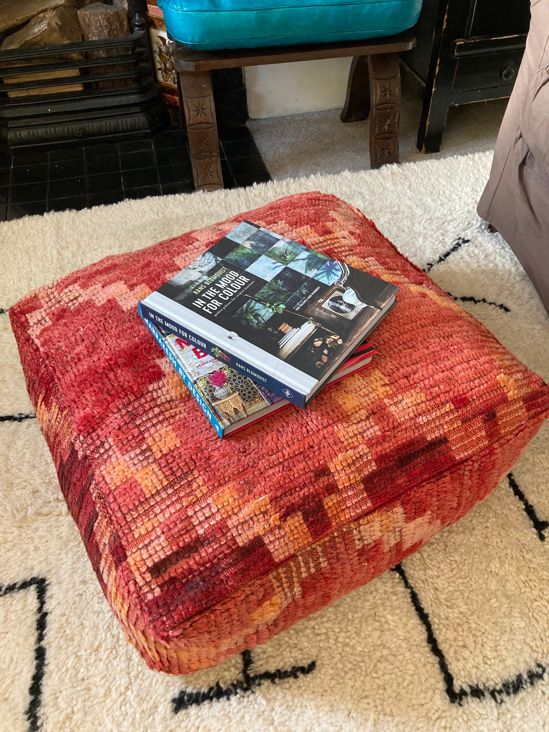 Boujaad Piso Cojín / Almohada de suelo / Funda de almohada de | Etsy