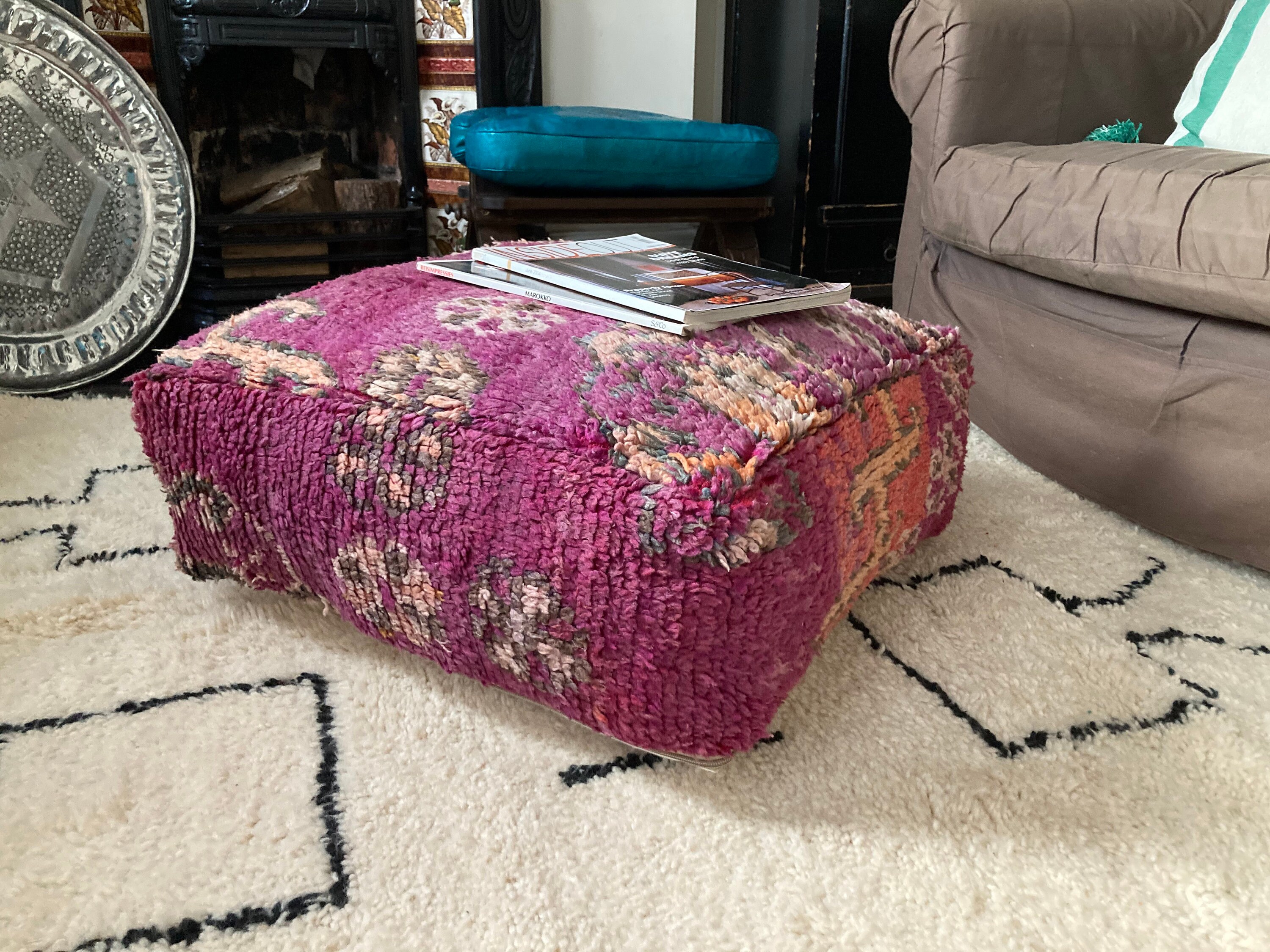 Boujaad Piso Cojín / Almohada de suelo / Funda de almohada de | Etsy